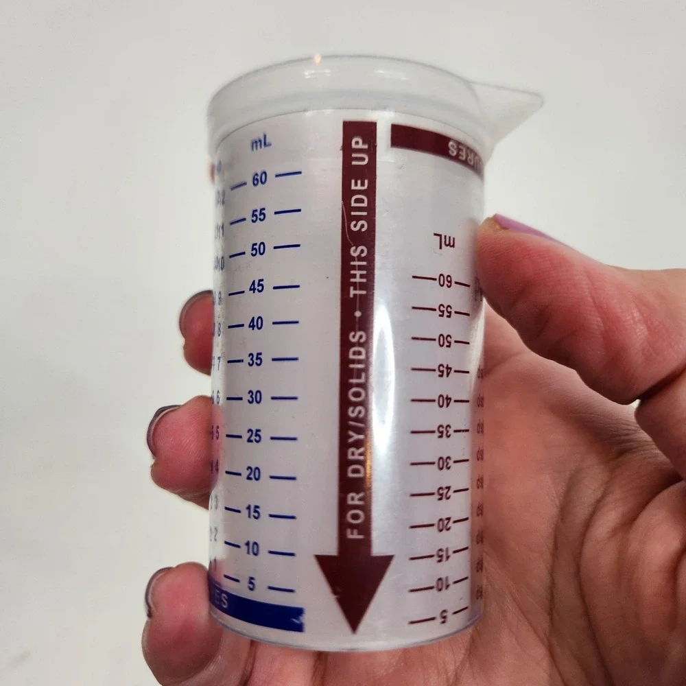 The Pampered Chef Clear Plastic 1/4 Cup Liquid Dry Measuring Cup USA Kitchen